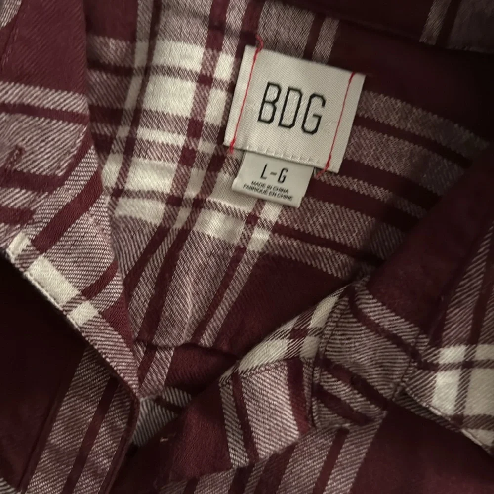 UO BDG Flannel Shirt with Thermal Sleeves - Picture 3 of 7